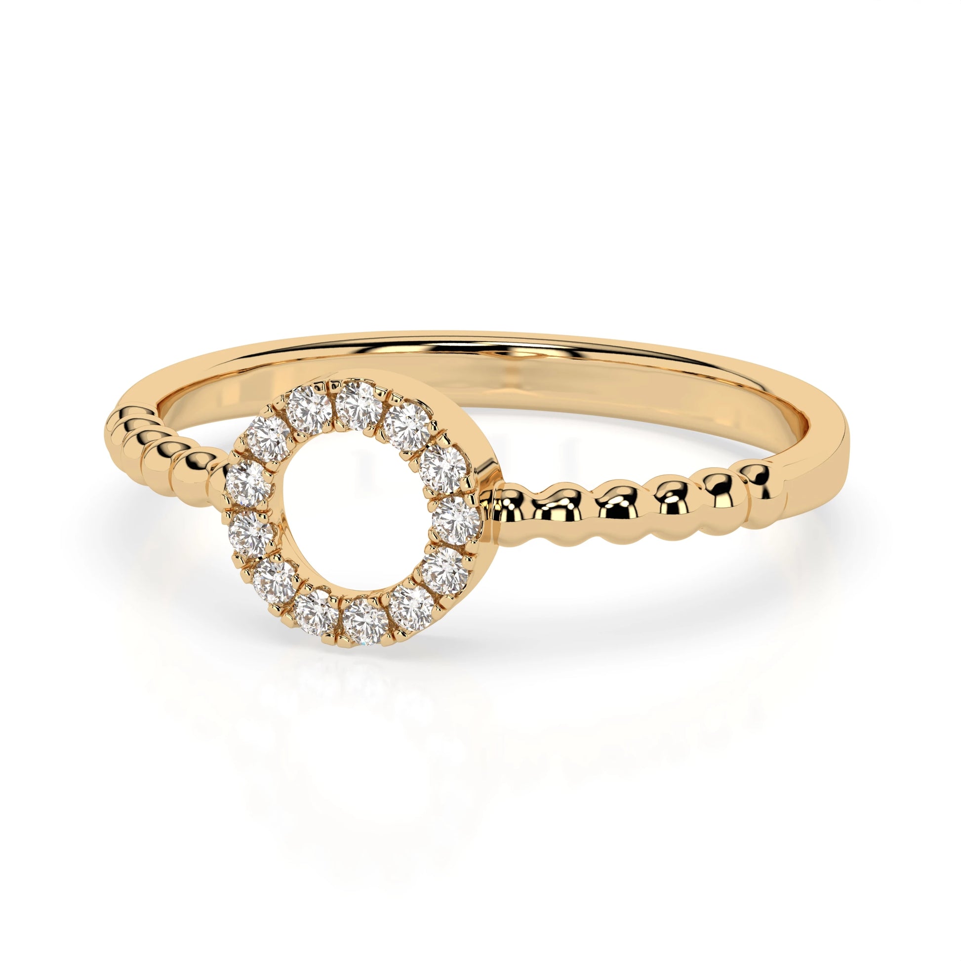Minimalismus-Ring (Rund), 0.08 ct — 101-10055