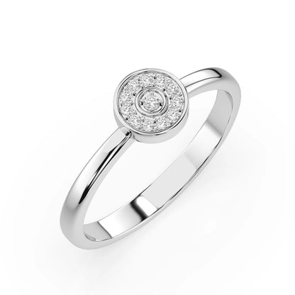 Illusion-Ring (Rund), 0.07 ct — 101-10075