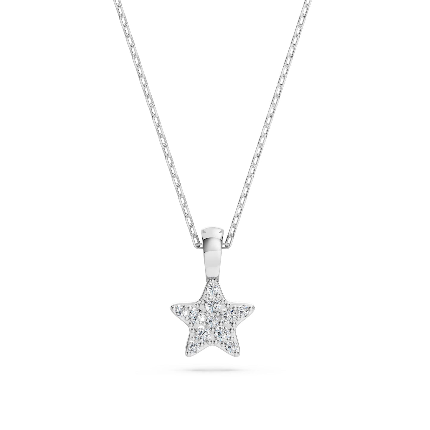 Minimalismus-Halskette (Rund), 0.03 ct — 104-10077