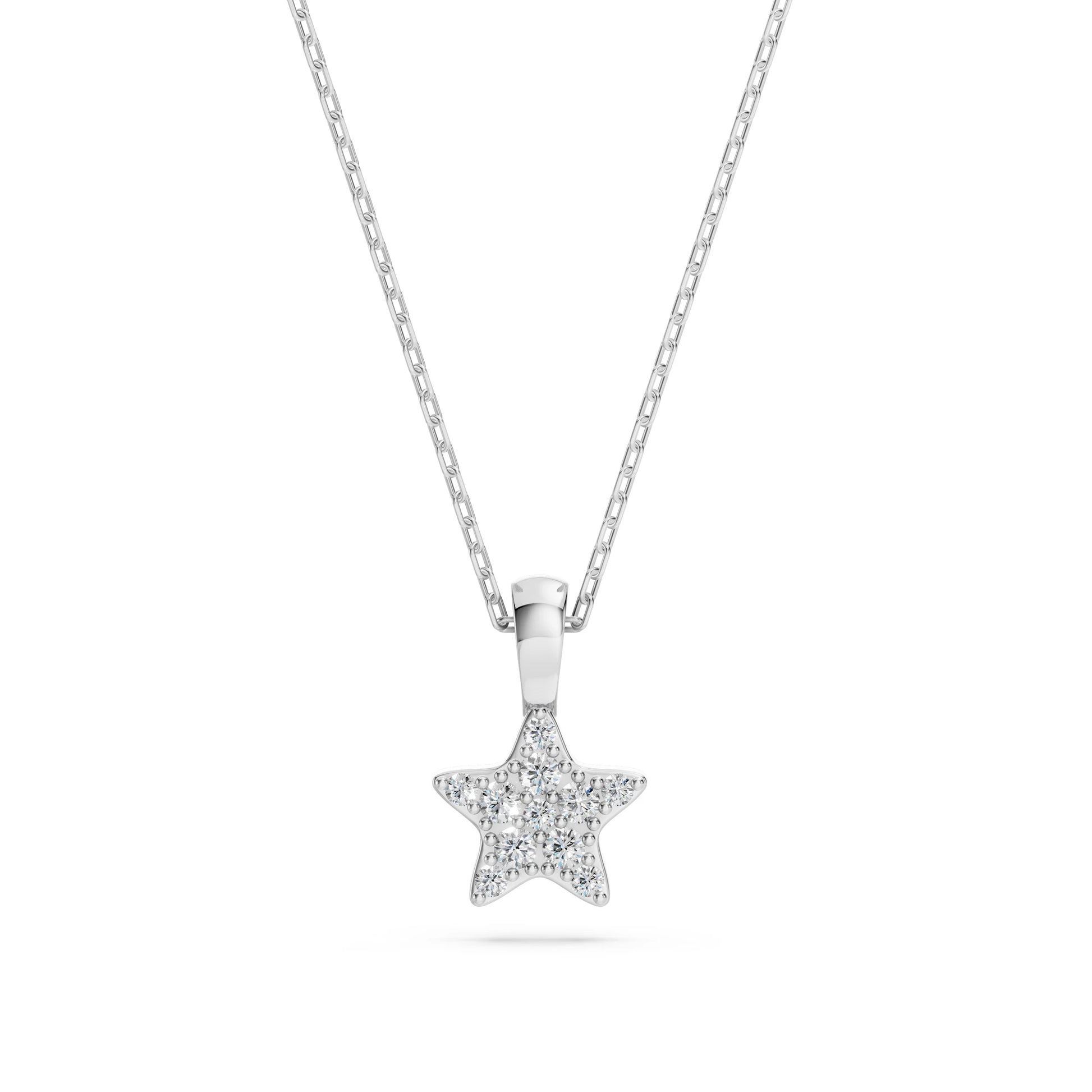 Minimalismus-Halskette (Rund), 0.03 ct — 104-10077