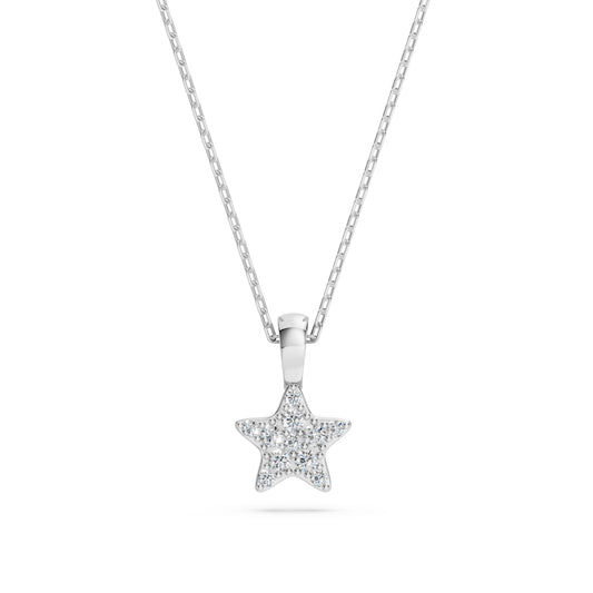 Minimalismus-Halskette (Rund), 0.03 ct — 104-10077