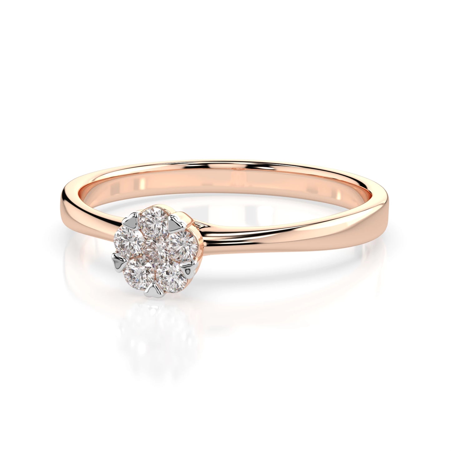 Illusion-Ring (Rund), 0.03 ct — 101-10015/1(2.0)