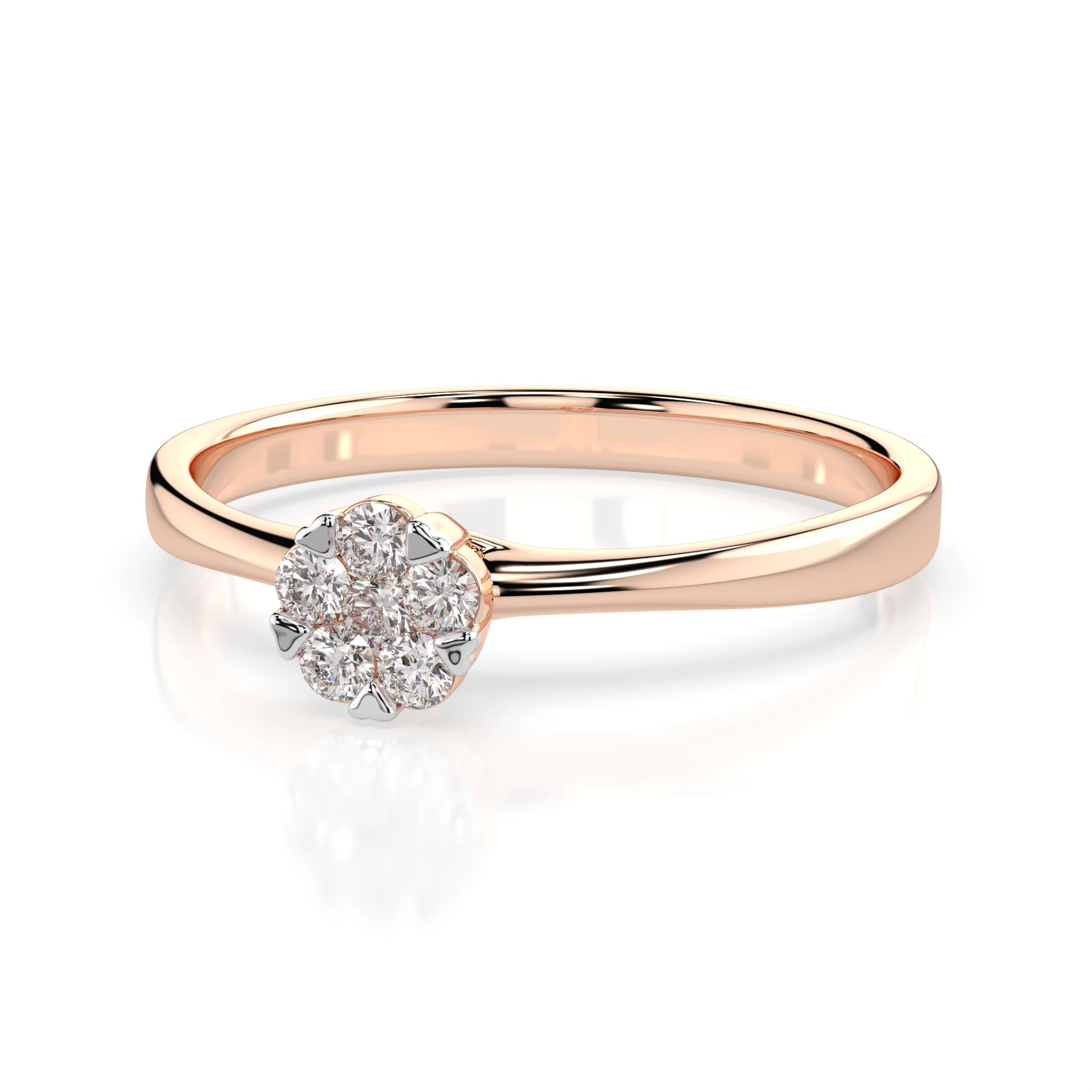 Illusion-Ring (Rund), 0.03 ct — 101-10015/1(2.0)