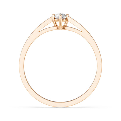 Solitär-Ring (Rund), 0.1 ct — 101-10125(3.0)