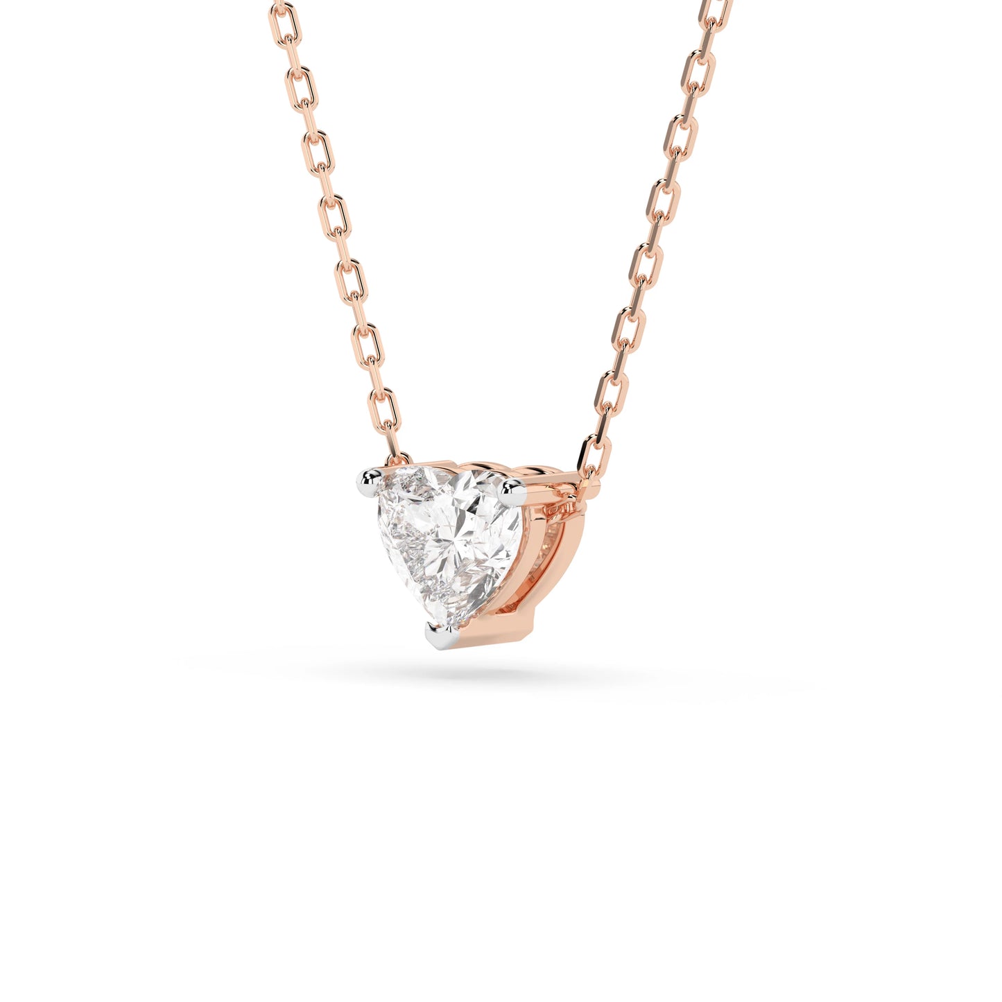 Solitär-Halskette (Herz), 0.3 ct — 104-10066(0.30)HRT