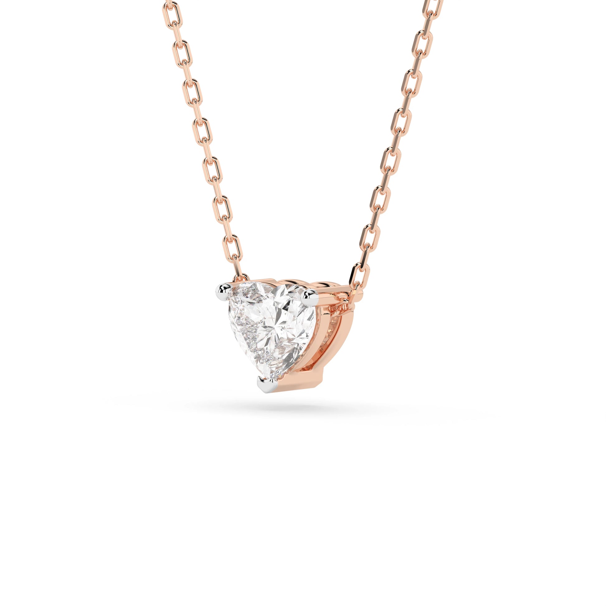 Solitär-Halskette (Herz), 0.3 ct — 104-10066(0.30)HRT