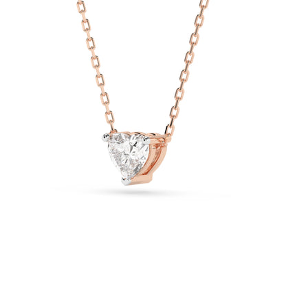 Solitär-Halskette (Herz), 0.3 ct — 104-10066(0.30)HRT