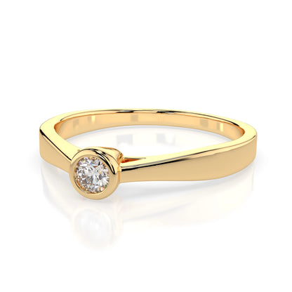 Solitär-Ring (Rund), 0.05 ct — 101-10010(2.3)