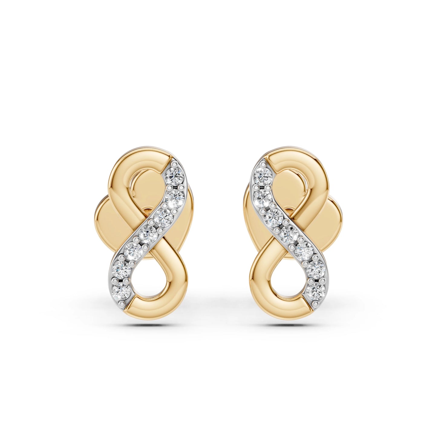 Minimalismus-Ohrringe (Rund), 0.09 ct — 102-10092
