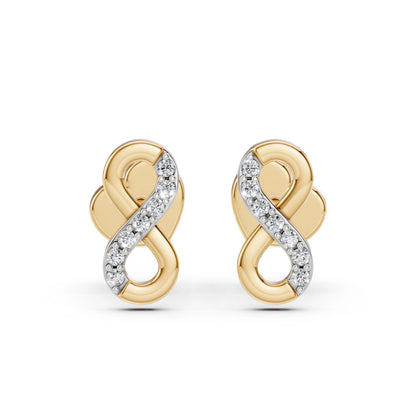 Minimalismus-Ohrringe (Rund), 0.09 ct — 102-10092