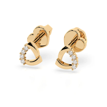 Minimalismus-Ohrringe (Rund), 0.05 ct — 102-10061