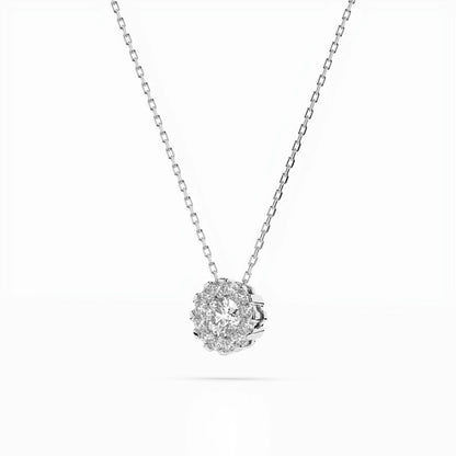 Solitär-Eternity-Halskette (Rund), 0.1 ct — 104-10044(3.0)