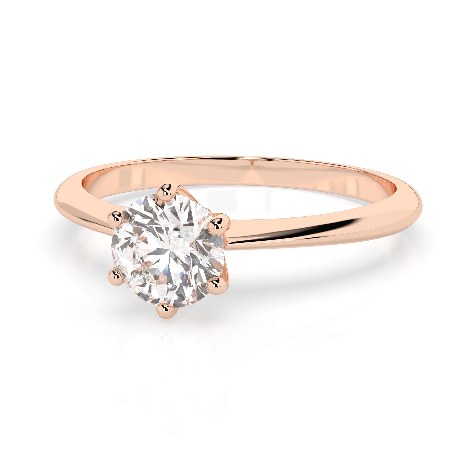 Solitär-Ring (Rund), 0.5 ct — 101-10027(5.1)