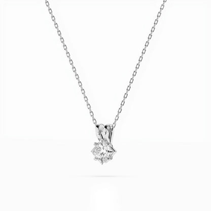 Solitär-Halskette (Prinzess), 0.3 ct — 104-10070(0.30)PR