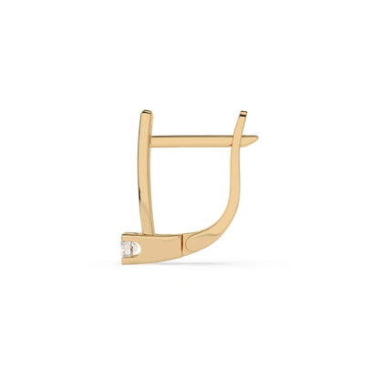 Solitär-Ohrringe mit englischem Verschluss (Rund), 0.15 ct — 102-10036(2.7)