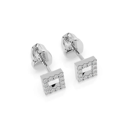 Minimalismus-Ohrringe (Rund), 0.14 ct — 102-10053