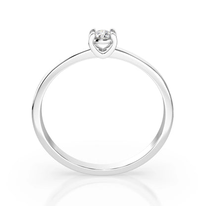 Solitär-Ring (Rund), 0.1 ct — 101-10022(3.0)
