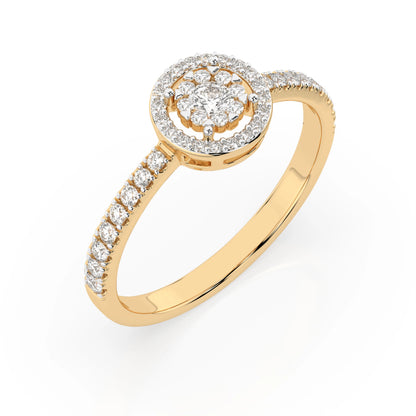 Illusion-Ring (Rund), 0.03 ct — 101-10018(2.0)