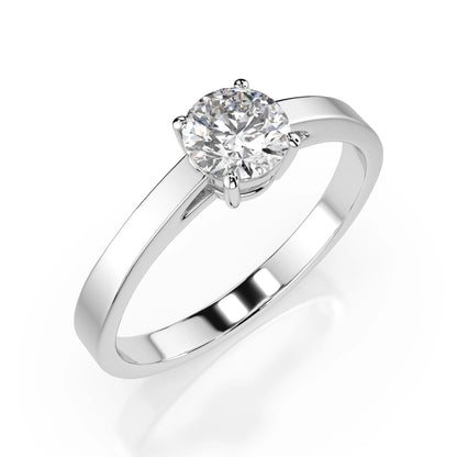 Solitär-Ring (Rund), 0.5 ct — 101-10012/1(5.1)