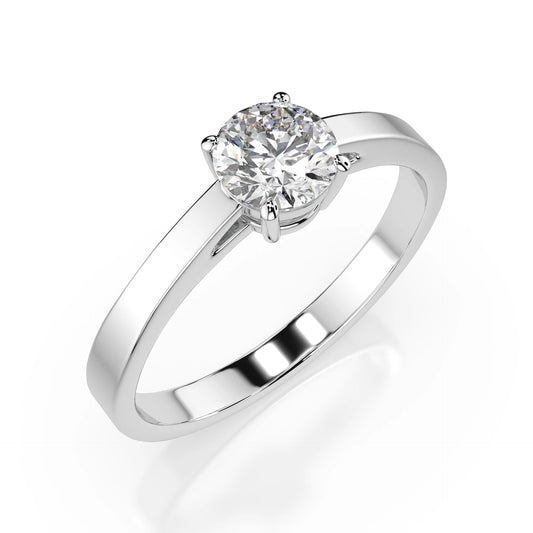Solitär-Ring (Rund), 0.5 ct — 101-10012/1(5.1)
