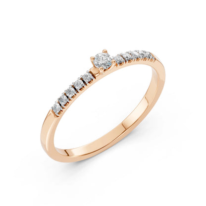 Solitär-Eternity-Ring (Rund), 0.07 ct — 101-10126/2(2.6)