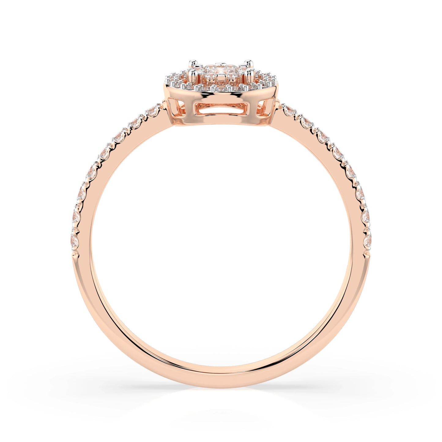 Illusion-Ring (Rund), 0.1 ct — 101-10018(3.0)