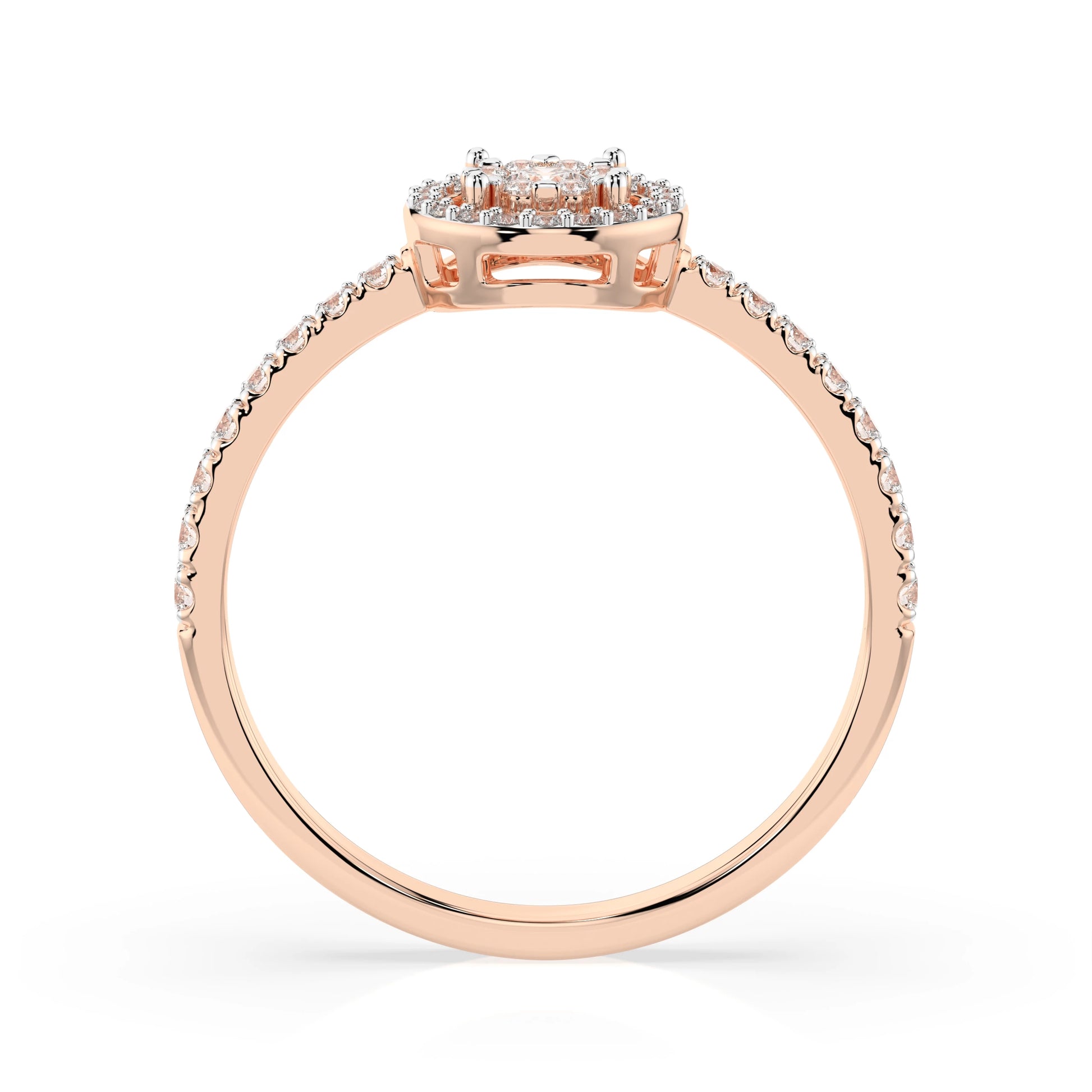 Illusion-Ring (Rund), 0.1 ct — 101-10018(3.0)