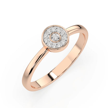 Illusion-Ring (Rund), 0.07 ct — 101-10075