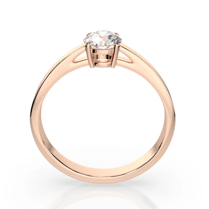 Solitär-Ring (Rund), 0.5 ct — 101-10012/1(5.1)